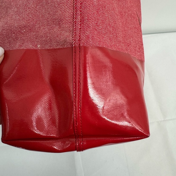 Kate Spade Ash Street Logo Tote Asphalt Red Triple Compartment - Picture 6 of 16